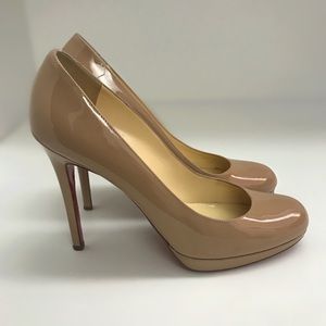 Christian Louboutin Simple Nude Patent Size 38.5